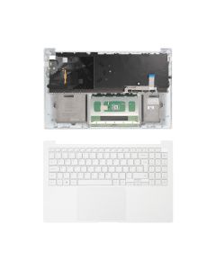 Galaxy Book Pro 15 Front Case QWERTY UK White