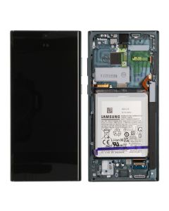 Galaxy S22 Ultra Screen and Battery Green